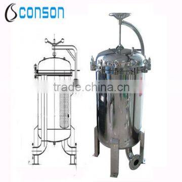 304 and 316 Stainless Steel Bag Filter Vessel