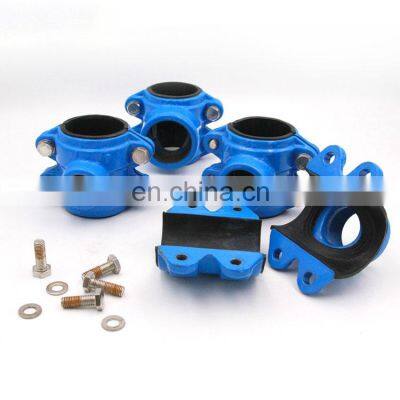 Clamp Pipe Water Supply Pipe Clamp Grooved Ductile Iron Clamp Factory Direct Selling Grey Grooved Clamp photo-4