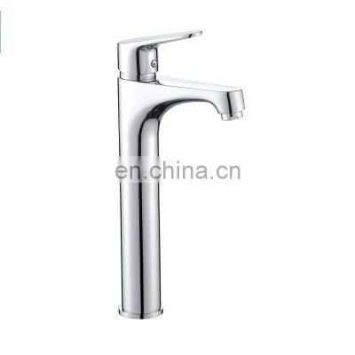 2022 Hot sale luxury hot and cold  brass bathroom taps tall  basin mixer faucet