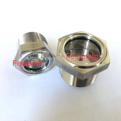 NPT Stainless Steel Oil Sight Glass,Oil Level Indicator,Oil Sight Window photo-3