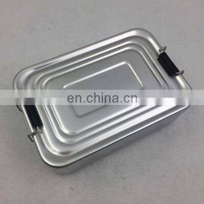 Leakproof Metal Aluminium Food Container with Lid