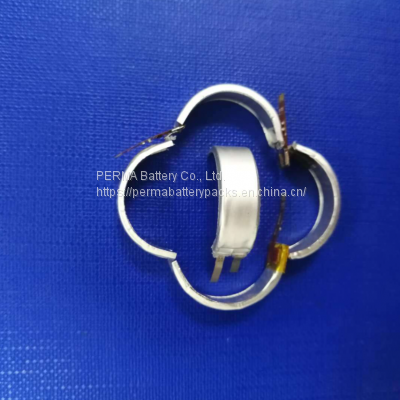 Ultra Small Curved Rechargeable Lithium Polymer Battery Customized for Smart Rings