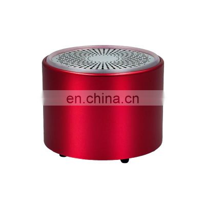 Professional Bass Metal Mini Portable Round Mobile Music Bocinas Bluetooth Speaker Wireless