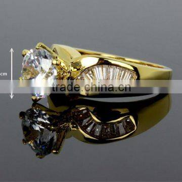 Best Buy One Stone Deluxe Marriage Gift Luxury CZ Jewelry Proposal Engagement Ring photo-6