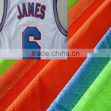 100 polyester mesh fabric for basketball uniform