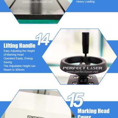 Perfect Laser Portable Small for Chassis Number LCD Control Metal Nameplate Engraver Pneumatic Dot Peen Marking Machine photo-5