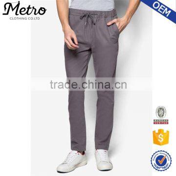 Wholesale Elastic Waistband Men's Casual Pants Classic Fit