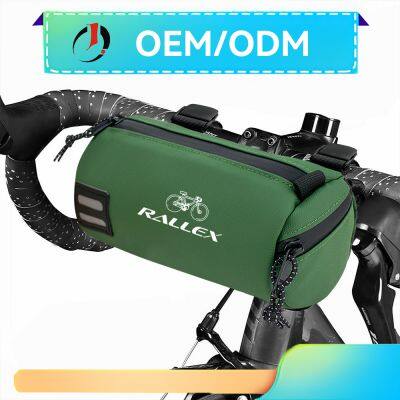 Custom Logo Waterproof  Bicycle Saddle Bag Cycle Travel Accessories Bike Front Frame Tube Bags Bicycle Handlebar Bag