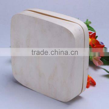 2016 Wholesale Poplar Bark Green Safety Soft Wood Food Box Fast Food Box photo-4