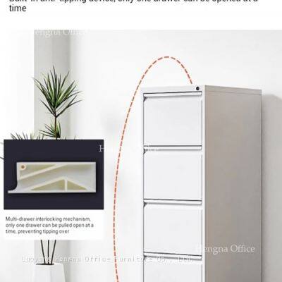 JUNTUO High Capacity 5 Drawer Vertical Steel Cabinet for Government Archives | Anti-Corrosion Powder Coating