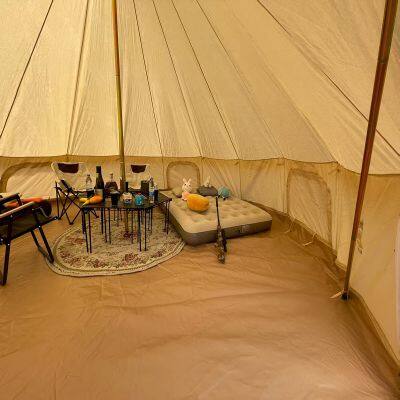 SXKON Spacious 20FT Beige Canvas Bell Tent photo-3