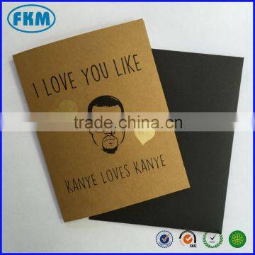 Funny custom printed gift card hot sale in China