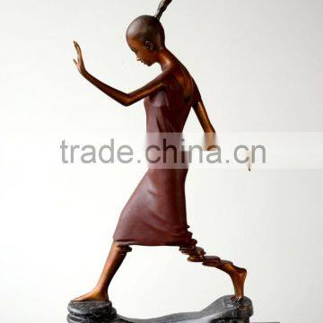 Bronze Statue Of Abstract Figure Women Elaborate Sculpture Interior Decorating photo-2