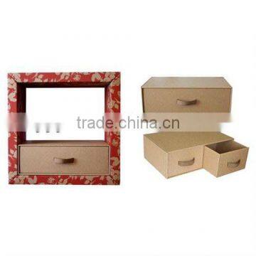 100% recyclable foldable cardboard storage drawers guangdong