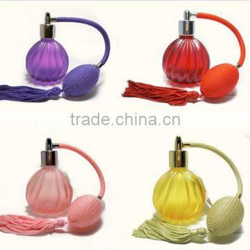 30ml perfume bottle with air bag atomizer with tassel, atomizer perfume bottle