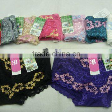 0.8USD Fashional Top Elasticity 100% Cotton High-Waist Sexy Lady Panty (lppgdnk007)