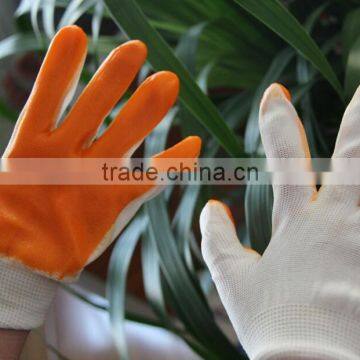 cheapest price pvc dipped work glove with 13 gauge polyester