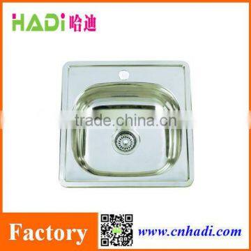 foshan Square single bowl kitchen stainless steel sink HD4848