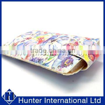 Printed Diamond Leather Pull Up Pouch For S5 Size photo-4