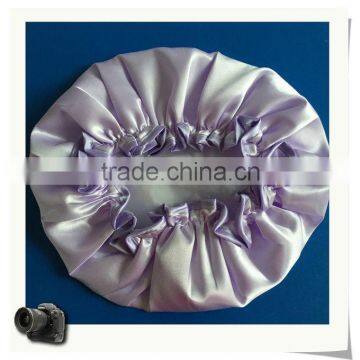 2016 Plain color double layer shower cap