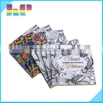 English Secret Garden Decompression Hand-painted Coloring Book printing