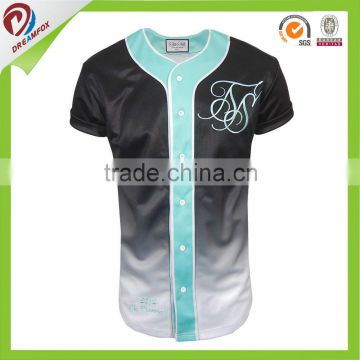 2015 fashion Free design own custom baseball t shirts