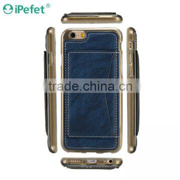 Luxury PU Leather Card Holder Wallet Stand Back Cover Case For IPhone 6/6S 4.7