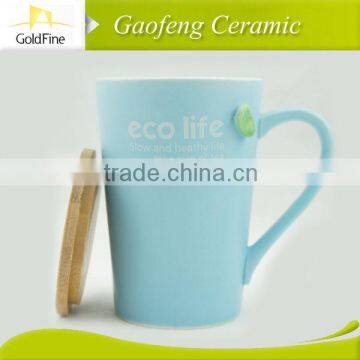 High quality blue ceramic cup