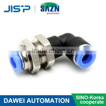 Sino-Korea joint venture Bulkhead Elbow- PLM Inch Size-NPT Thread quick coupling