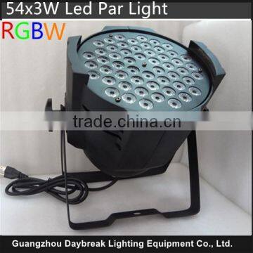 54x3 led 54 3w par light RGBW led par54 for dj club bar stage wash wall effect