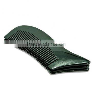 High Quality Pocket Portable Comb Natural Black Ox Horn Hair Comb