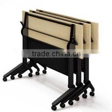 new design black color folding frame table for training room