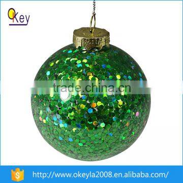 China Factory Clear Glass Hanging Christmas Tree Ball For Decoration