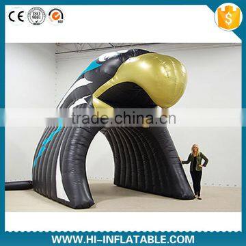 giant inflatable eagle tunnel, large football inflatable helmet, inflatable advertising helmet tunnel