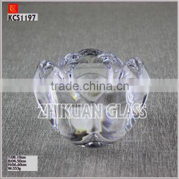 hot sales design Handmade Flower Shaped Votive Candle Holder,Glass Tealight Candle hodler