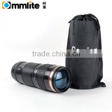 Small Black 3rd Generation Stainless Steel Camera Lens Cup for Canon 70-200MM photo-6