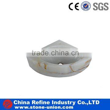 Triangle undermount natural stone