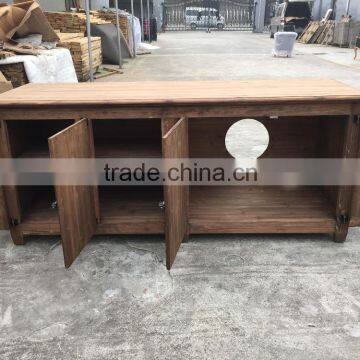 Solid Wood Furniture Sideboard Storage Cabinet Design for Living Room