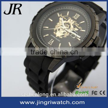 fathers day gifts luxury brand watch 10atm silicone stainless steel back water resistant watch