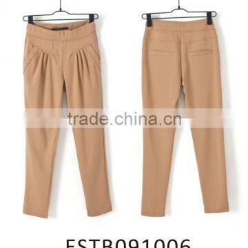 Ladies cotton ruffle formal fashion modal pants