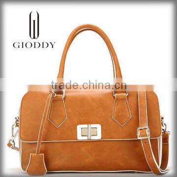 Factory direct Hot sale black leather handbag