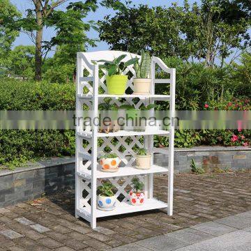 garden wooden flower display rack