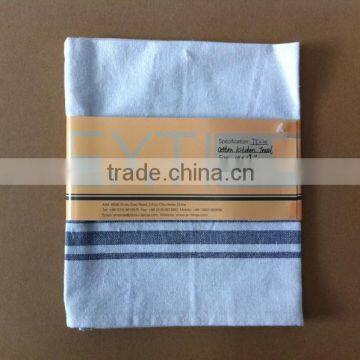 white fabric with bule stripe tea towels china products