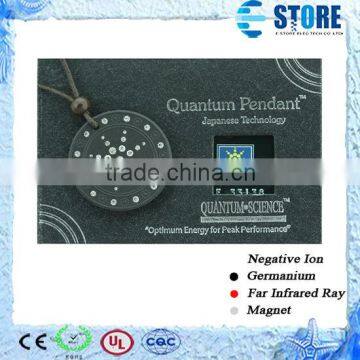 Super Star Design Lava Stone Japanese Quantum Scalar Energy Pendant with Authenticity Card and Chain