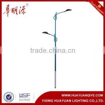 decorative and antique street lighting poles with arms and powder coating