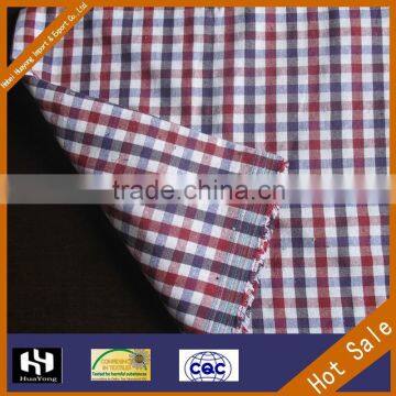 woven cheap price imitation linen check shirt fabric