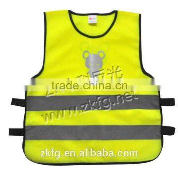 Fluorescent Yellow Childern Reflective Safety Clothing With High Visibility photo-5