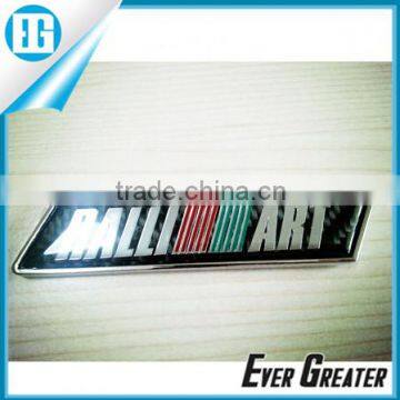 custom made Chrome plated plastic auto truck badge, carbon fiber dome sticker emblems