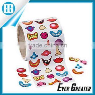 Waterproof shampoo bottle adhesive sticker roll bottle label sticker Nose & Mouth Roll Stickers