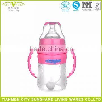 180ML Silicone Baby Feeding Bottle With Straw